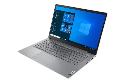 Лаптоп, Lenovo ThinkBook 14 G2 Intel Core i3-1115G4 (3GHz up to 4.1GHz, 6MB), 8GB DDR4 3200MHz, 256GB SSD, 14" FHD (1920x1080) IPS AG, Intel UHD Graphics, WLAN, BT, FPR, 720p Cam, 3 cell, Backlit KB, Win 10 Home, 3Y - image 2