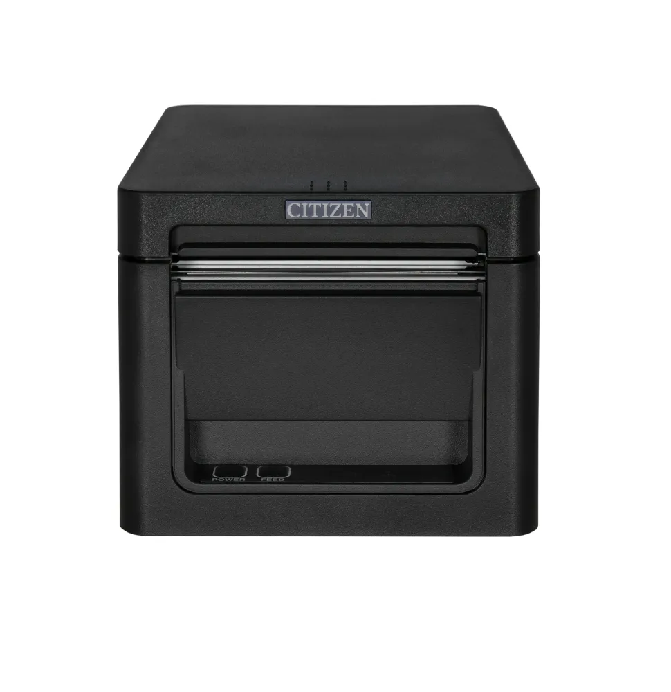 POS принтер, Citizen POS printer CT-E351 Direct thermal Print Speed 250mm/s, Print Widht 72mm(58/80mm)/Media Width(min-max) 59/80mm/Roll Size(max)83mm/Emul.Lang.ESC/POS/Reliability 200mln.pulses/150 Km/2 mln.cuts/Resol.203dpi/Interface USB/Ethernet/EN Plug(EU) Black - image 4