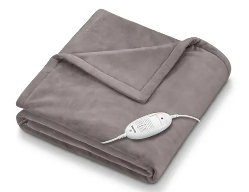 Θερμαινόμενο υπόστρωμα, Beurer HD 75 Cosy Taupe Θερμαινόμενο κάλυμμα; 6 θερμοκρασίες; αυτόματη απενεργοποίηση 3 ώρες; αποσπώμενος διακόπτης; πλένεται - 1