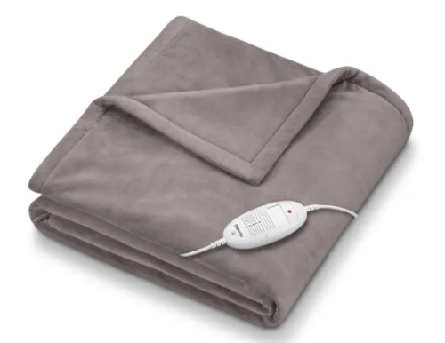 Термоподложка, Beurer HD 75 Cosy Taupe Heated Overblanket; 6 temperature;auto switch-off 3 hours; removable switch; washable at 30°, Oko-Tex 100; 180(L)x130(W)cm