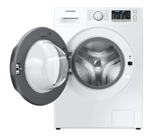 Пералня, Samsung WW80TA026TT/LE, Washing Machine,  8 kg, 1200 rpm,  Energy Efficiency B, Eco Bubble, Bubble Soak, Hygiene Steam, Spin Efficiency B,  White, White door - image 2