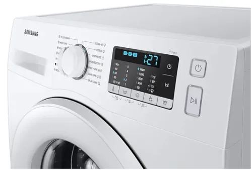 Пералня, Samsung WW80TA026TT/LE, Washing Machine,  8 kg, 1200 rpm,  Energy Efficiency B, Eco Bubble, Bubble Soak, Hygiene Steam, Spin Efficiency B,  White, White door - image 3