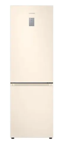 Хладилник, Samsung RB34T672FEL/EF, Refrigerator with SpaceMax Technology, Fridge Freezer, Total 344 l, refrigerator 230 l, freezer 114 l, Energy Efficiency F, All-Around Cooling, No frost, Power Cool function, External Display, 35 dB, 186/59.5/65.8,  Light beige