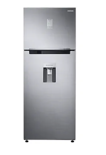 Хладилник, Samsung RT46K6630S9/EO, Refrigerator, Total 455 l, refrigerator 343 l, freezer 113 l, Twin Cooling Plus, No Frost, Multi Flow, External Display, Water dispenser, Energy Efficiency F, Noise level 40 dBA, 183/72.6/70, Polished stainless steel