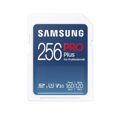 Памет, Samsung 256GB SD Card PRO Plus, Class10, Read 160MB/s - Write 120MB/s