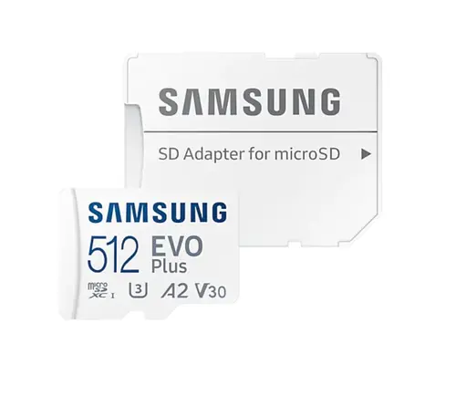 Памет, Samsung 512GB micro SD Card EVO Plus with Adapter, Class10, Transfer Speed up to 130MB/s - image 3