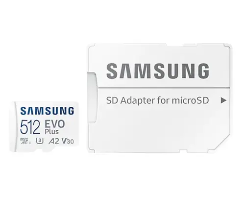 Памет, Samsung 512GB micro SD Card EVO Plus with Adapter, Class10, Transfer Speed up to 130MB/s - image 5