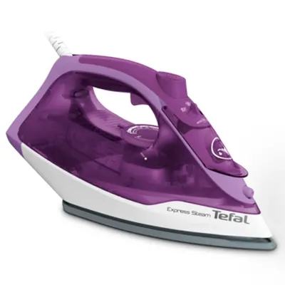 Fier de călcat, Tefal FV2836E0, Express Steam, mov, 2400W, 35g/min, shot 165g/min, AD, rezervor de apă 270 ml, Talpă ceramică - 1