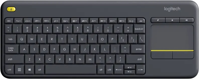 Клавиатура, Logitech Wireless Touch Keyboard K400 Plus Black