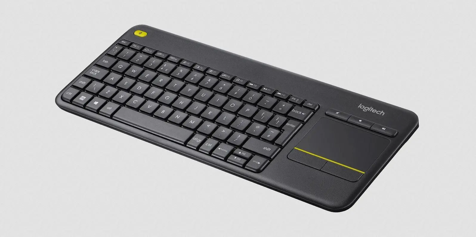 Клавиатура, Logitech Wireless Touch Keyboard K400 Plus Black - image 3