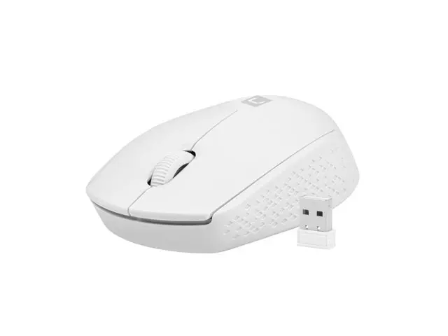 Mouse, Natec Mouse Stork Wireless 1600DPI Optical, Alb - image 2