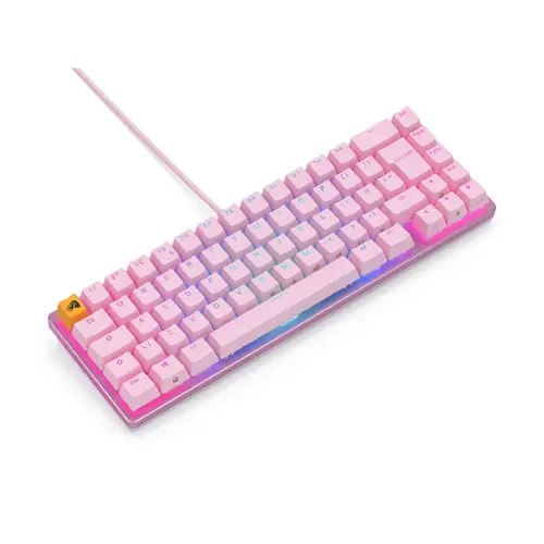 Геймърска механична клавиатура Glorious GMMK 2 Pink Compact- Fox Switches UK-Layout - image 1