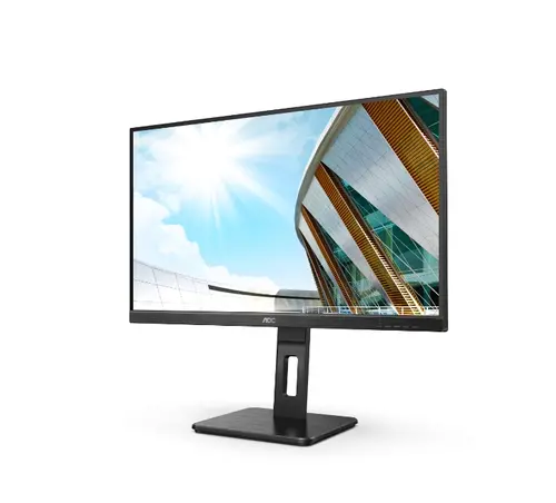 Монитор, AOC 24P2QM, 23.8" VA WLED, 1920x1080@75Hz, 4ms GtG, 300cd m/2, 3000:1, 50M:1 DCR, Adaptive Sync, Low Blue Light, FlickerFree, 2Wx2, Tilt, Height Adjust, Pivot, Swivel, D-SUB, DVI, HDMI, DP, USB hub - image 1