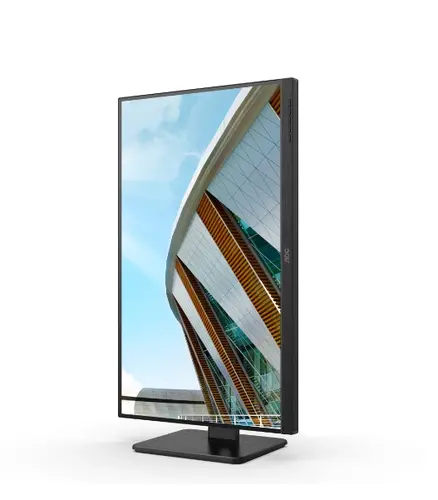 Монитор, AOC 24P2QM, 23.8" VA WLED, 1920x1080@75Hz, 4ms GtG, 300cd m/2, 3000:1, 50M:1 DCR, Adaptive Sync, Low Blue Light, FlickerFree, 2Wx2, Tilt, Height Adjust, Pivot, Swivel, D-SUB, DVI, HDMI, DP, USB hub - image 5