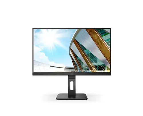 Монитор, AOC 24P2QM, 23.8" VA WLED, 1920x1080@75Hz, 4ms GtG, 300cd m/2, 3000:1, 50M:1 DCR, Adaptive Sync, Low Blue Light, FlickerFree, 2Wx2, Tilt, Height Adjust, Pivot, Swivel, D-SUB, DVI, HDMI, DP, USB hub