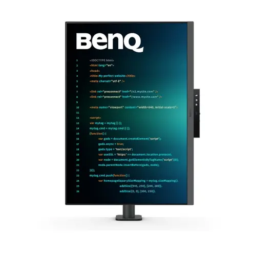 Монитор, BenQ RD280UA, 28” 4K+ BenQ Programming Monitor with MoonHalo and Flexible Arm, 28.2W LED MONITOR RD280UA METALLIC GREY - image 10