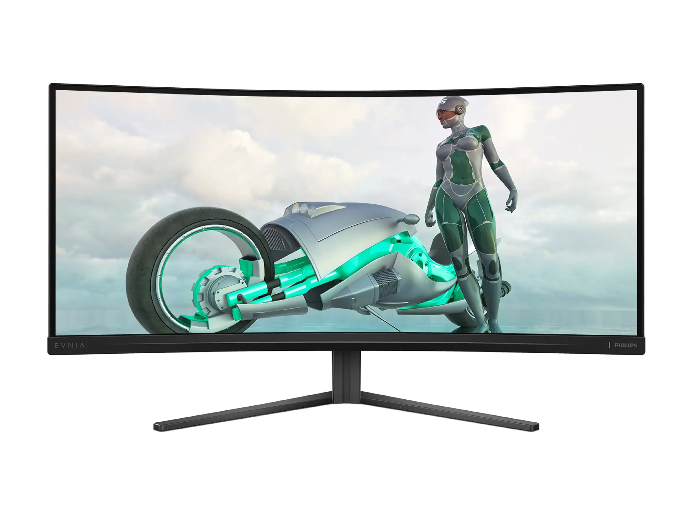 Οθόνη, Philips Evnia 34M2C3500L, 34" Curved 1500R VA WLED, 3440x1440@180Hz, 1ms GtG, 0.5ms MPRT, 300cd m/2, 3000:1, Mega Infinity DCR, Adaptive Sync