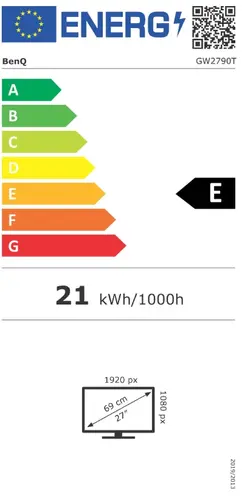 Монитор, BenQ GW2790T 27W LED MONITOR GW2790T BLACK - image 9