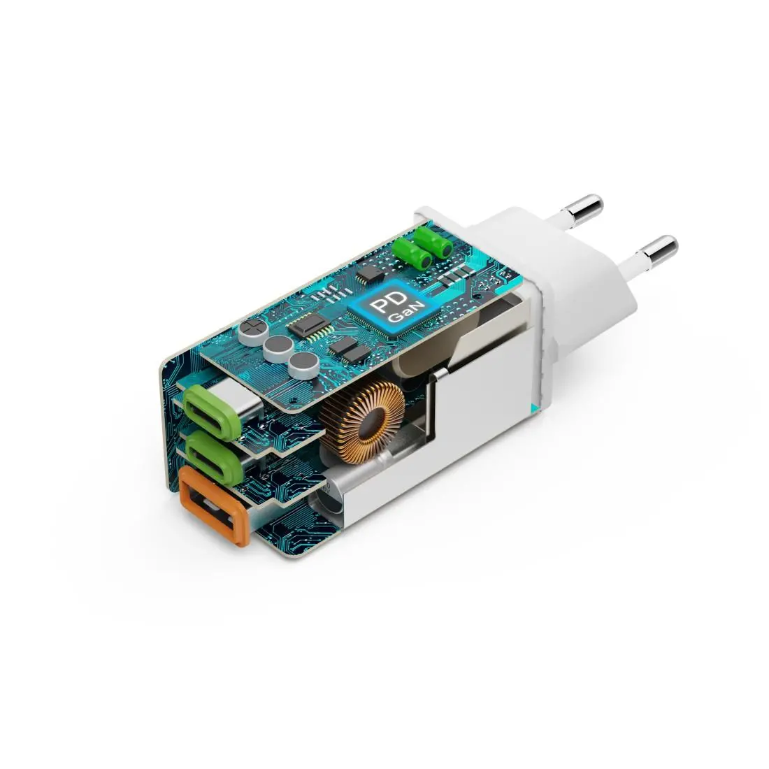 HAMA Бързо мини зарядно, 65W, GaN, PD, 201996 - image 9