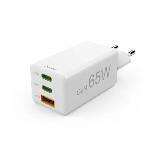 HAMA Încărcător mini rapid, 65W, GaN, PD, 201996 - 1