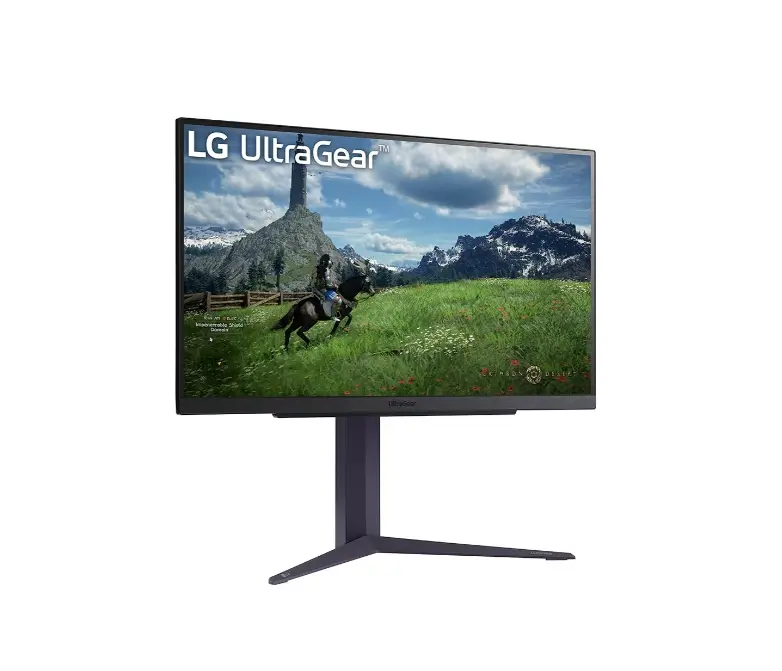 Монитор, LG 27GS85Q-B, 27", UltraGear QHD Nano IPS, 1ms, AG, QHD (2560x1440), 200Hz, HDR 400, 1000:1, 400cd/m2, DCI-P3 98%, USB3.0 (1up/2down), AMD Free-sync, NVIDIA G-Sync, HDMI, DisplayPort, Height adjustment, Tilt, Pivot, Headphone Out, Black - image 1