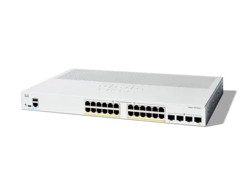 Комутатор, Cisco Catalyst 1300 24-port GE, PoE, 4x1G SFP - image 1
