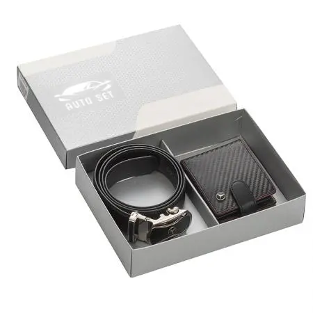 Комплект портфейл и колан Auto Set с логото на Mercedes - 110 см - image 7