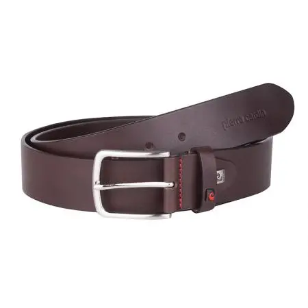 Мъжки тъмно кафяв колан Pierre Cardin - 110 см