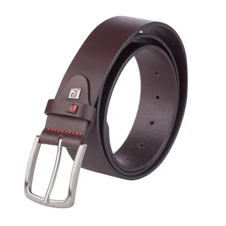 Мъжки тъмно кафяв колан Pierre Cardin - 110 см - image 1