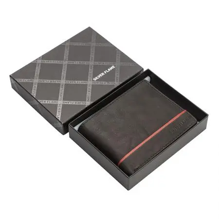 Мъжки портфейл SILVER FLAME - колекция Червена линия - image 4