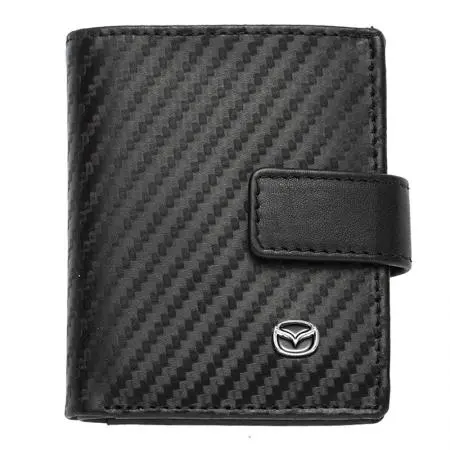 Мъжки вертикален портфейл SILVER FLAME с лого на Mazda