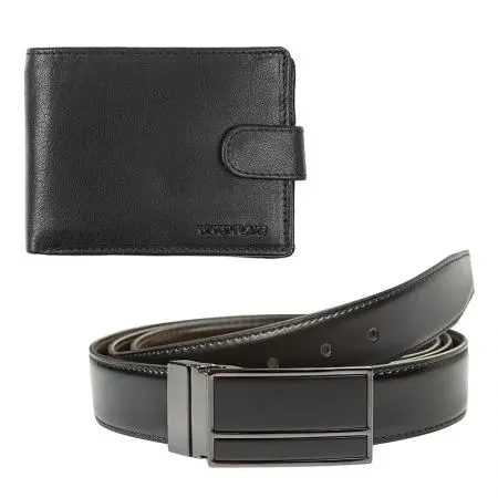 Комплект от портфейл и колан SILVER FLAME - 110 см