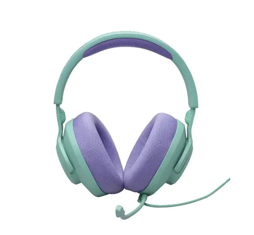 Слушалки, JBL QUANTUM 100M2 CYN Wired over-ear gaming headset with detachable mic and mute option - image 3