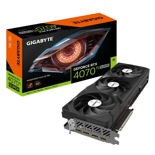 Видео карта GIGABYTE RTX 4070 TI SUPER WINDFORCE MAX OC 16GB GDDR6X - image 7