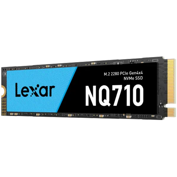 Lexar 500GB High Speed PCIe Gen 4X4 M.2 NVMe, up to 4400 MB/s read and 1700 MB/s write - image 1