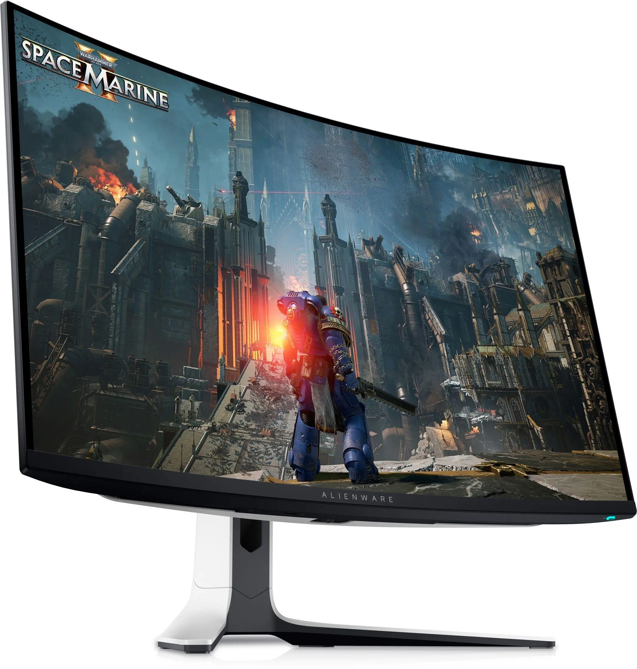 Монитор, Dell Alienware AW3225QF, 31.6" QD-OLED Anti-reflection, IPS, 0.03ms, 1000 cd/m2, 4K UHD (3840 x 2160), 240Hz, HDR, NVIDIA G-SYNC+VESA, HDMI, DP, USB 3.2, Height Adjustable, Swivel, Tilt, Black - image 1