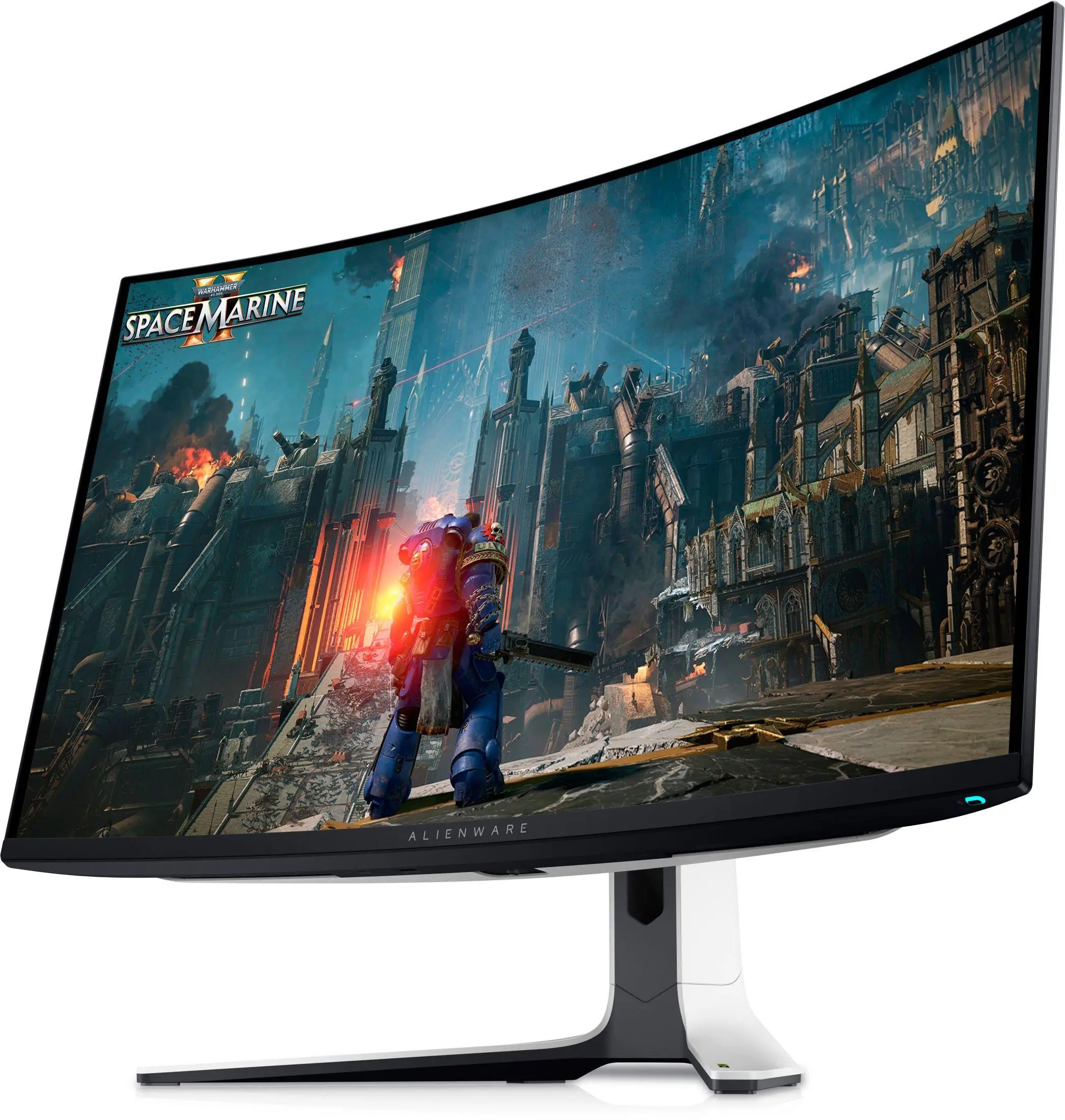 Монитор, Dell Alienware AW3225QF, 31.6" QD-OLED Anti-reflection, IPS, 0.03ms, 1000 cd/m2, 4K UHD (3840 x 2160), 240Hz, HDR, NVIDIA G-SYNC+VESA, HDMI, DP, USB 3.2, Height Adjustable, Swivel, Tilt, Black - image 2