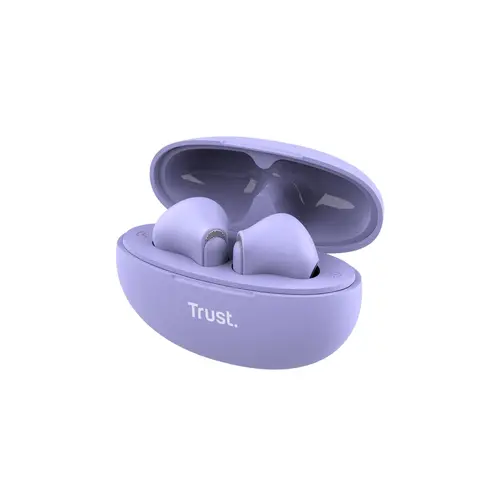 Слушалки, TRUST Yavi Bluetooth ENC Earphones Purple - image 2