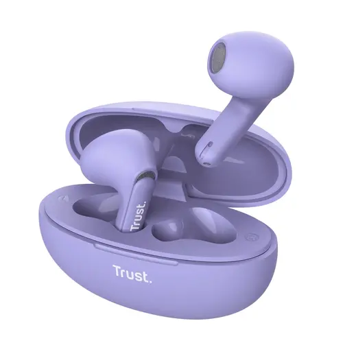 Слушалки, TRUST Yavi Bluetooth ENC Earphones Purple