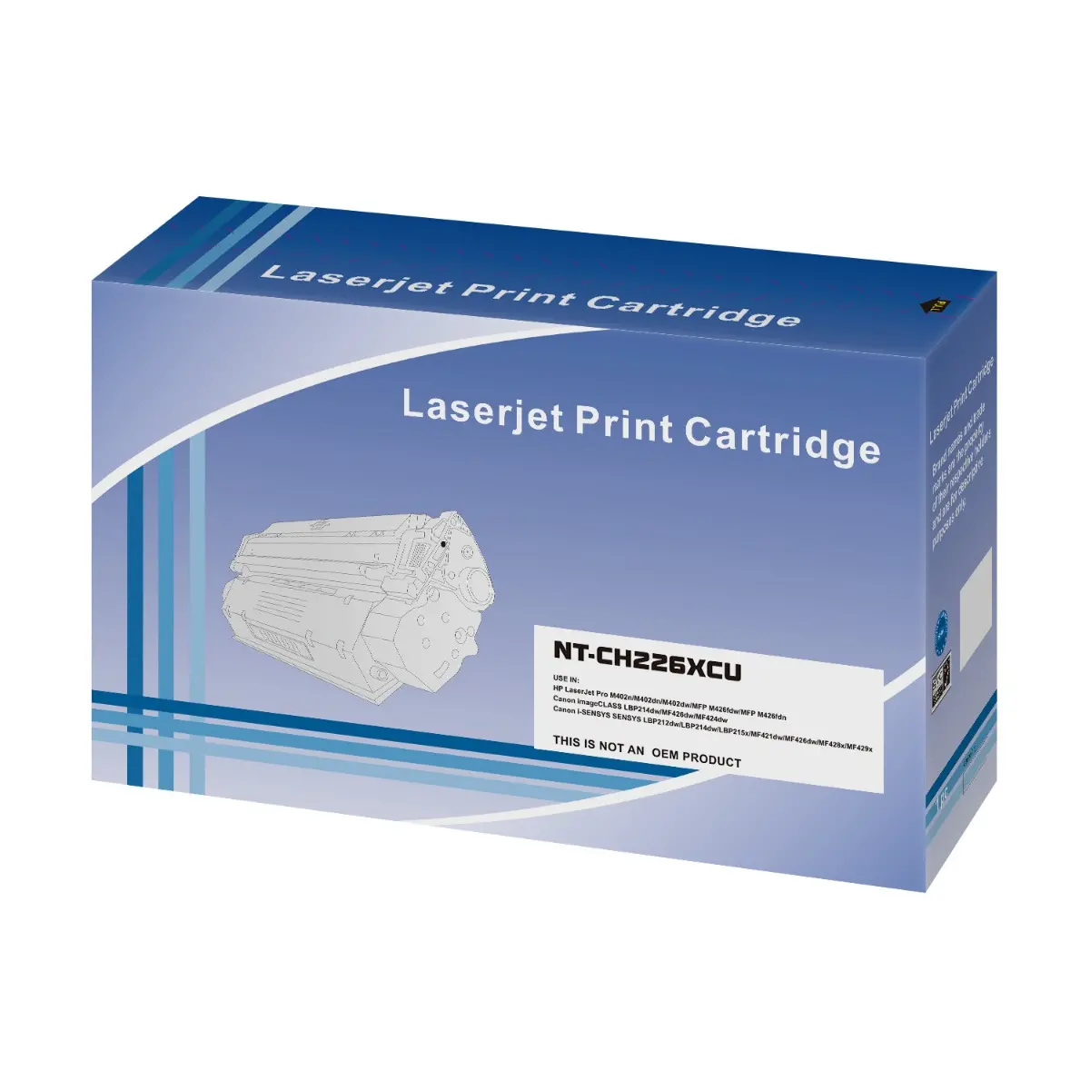 Тонер касета, G&G, висок капацитет, Black, BLUE BOX – съвместима с HP CF226X (26X), LaserJet Pro M402/MFP M426 series