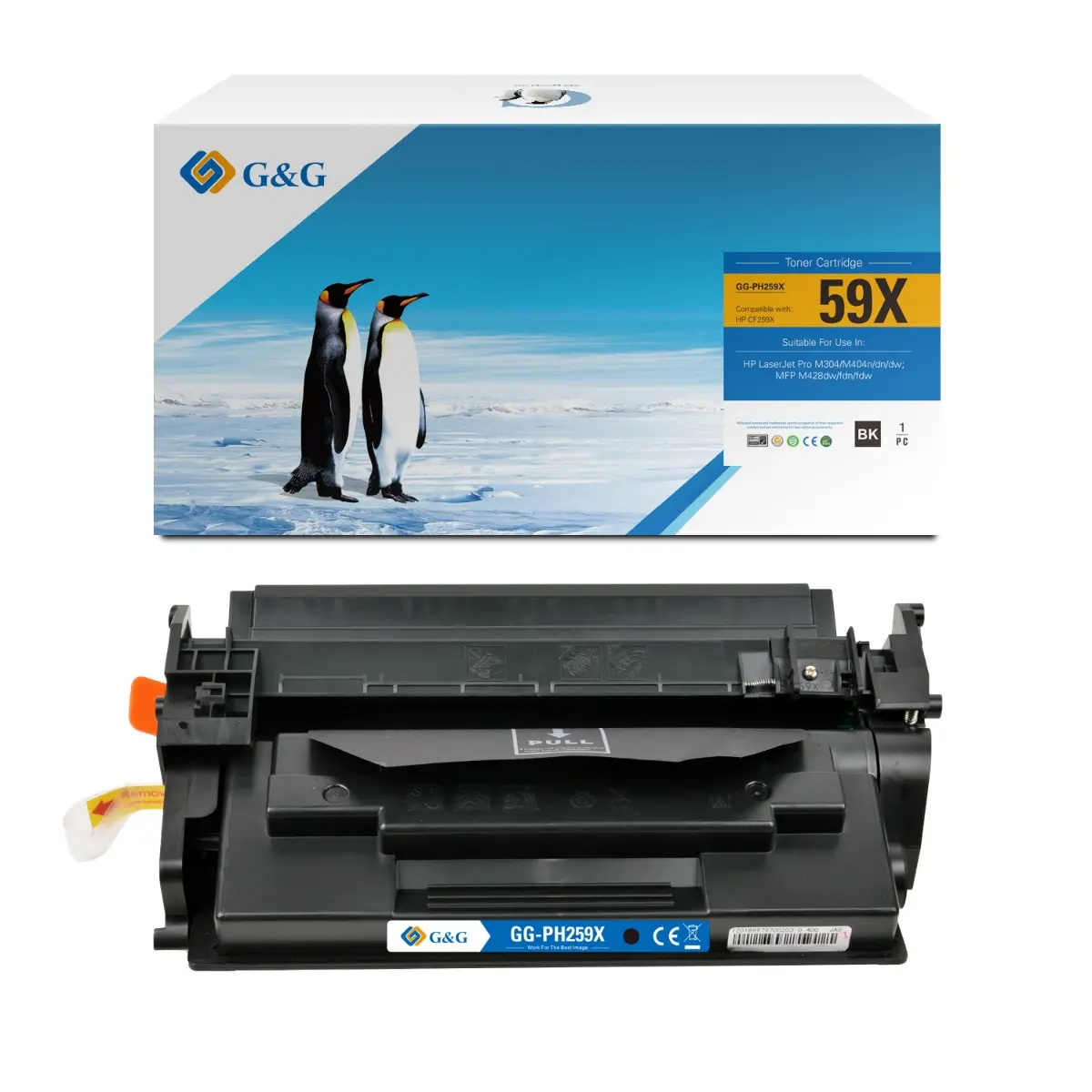 КАСЕТА ЗА HP Laserjet Pro M304/M404/MFP M428 - HIGH CAPACITY - CF259X - /59X/ - Black - WITHOUT CHIP / БЕЗ ЧИП - PN NT-PH259X - G&G