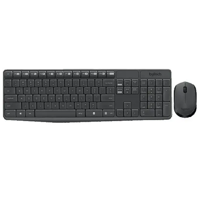 Σετ ασύρματο πληκτρολόγιο με ποντίκι Logitech MK235, Σκούρο γκρι - image 3