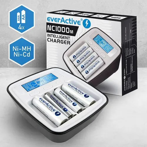 Φορτιστής NIMH R6,03 AA/AAA με μικροεπεξεργαστή NC1000M EVERACTIVE - 2