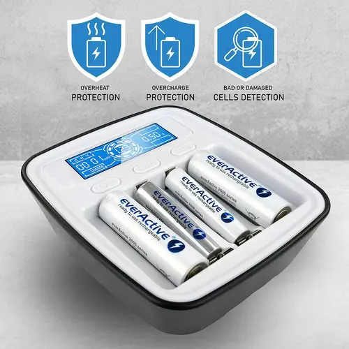 Încărcător NIMH R6,03 AA/AAA cu microprocesor NC1000M EVERACTIVE - 4