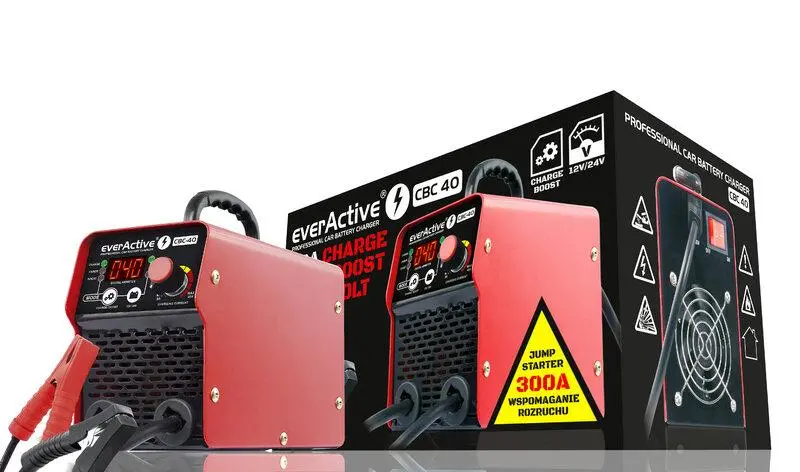 Încărcător-redresor cu invertor pentru acumulatori 12V/24V everActive CBC-40 până la 40A pentru UPS, automobile, stivuitoare - image 4