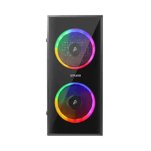 1stPlayer компютърна кутия Gaming Case mATX - X1 RGB - 3 Fans included - image 1