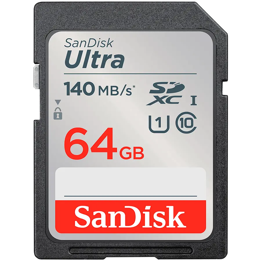 SANDISK Ultra 64GB SDXC Card de memorie 140MB/s