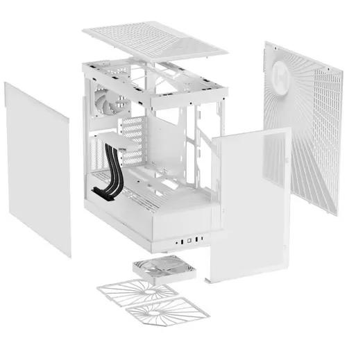 Carcasă HYTE Y40 Tempered Glass, Mid-Tower, Alb - 6