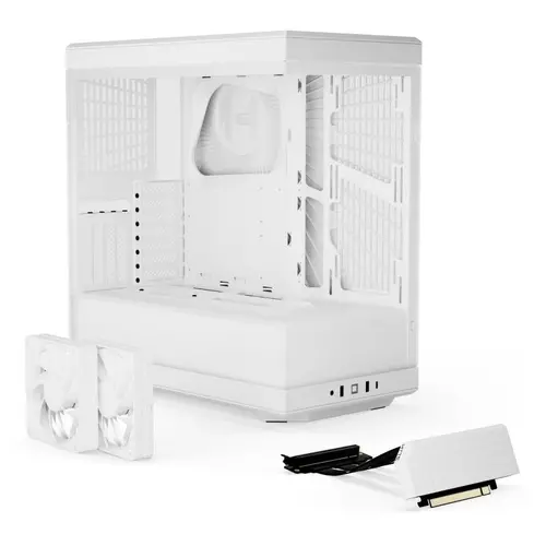 Carcasă HYTE Y40 Tempered Glass, Mid-Tower, Alb - 7