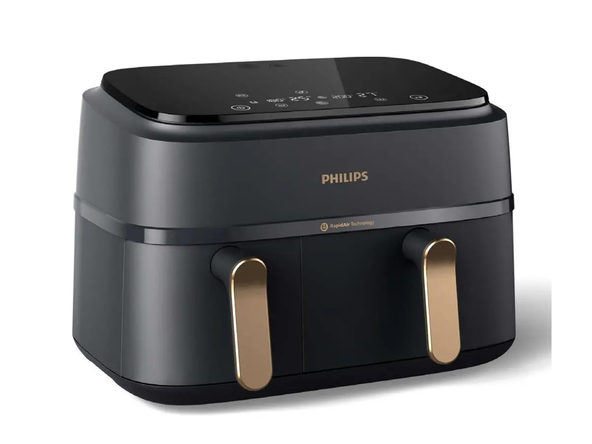PHILIPS Airfryer Series 3000 με διπλό καλάθι, οθόνη αφής με 8 προρυθμισμένες ρυθμίσεις, χωρητικότητα 9L